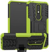Nokia 7.1 - Schokbestendige Back Cover - Groen