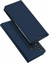 Hoesje geschikt voor Samsung Galaxy M30 - dux ducis skin pro book case - blauw