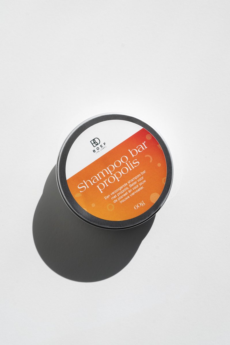 Bol.com Boef the label Shampoo bar 60 gr - 80 wasbeurten - Propolis en honing - Voor honden en katten - Reinigend en Verzorgend ... aanbieding