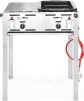 Barbecue à gaz Hendi - Roast Master Maxi 50/50 - 650x540x (H) 840mm