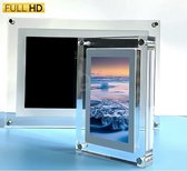 Bol.com Digitale fotolijst met HD Display - 10 inch - Nieuw model 2023 - NFT - 1000MB Ingebouwd Geheugen - Transparante Acryl Fo... aanbieding