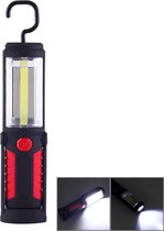 PR5W-1 5W COB + 1W F8 IP43 waterdicht wit licht LED zaklamp Werklamp, 400 LM Multifunctioneel USB Opladen Draagbaar noodwerk Werklamp met magnetisch & 360 graden draaibare haak (ro