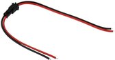 LED Strip 2-pins connectorkabel mannelijk vrouwelijk verbinden draad voor led-lampaandrijving, lengte: 10cm + 13cm