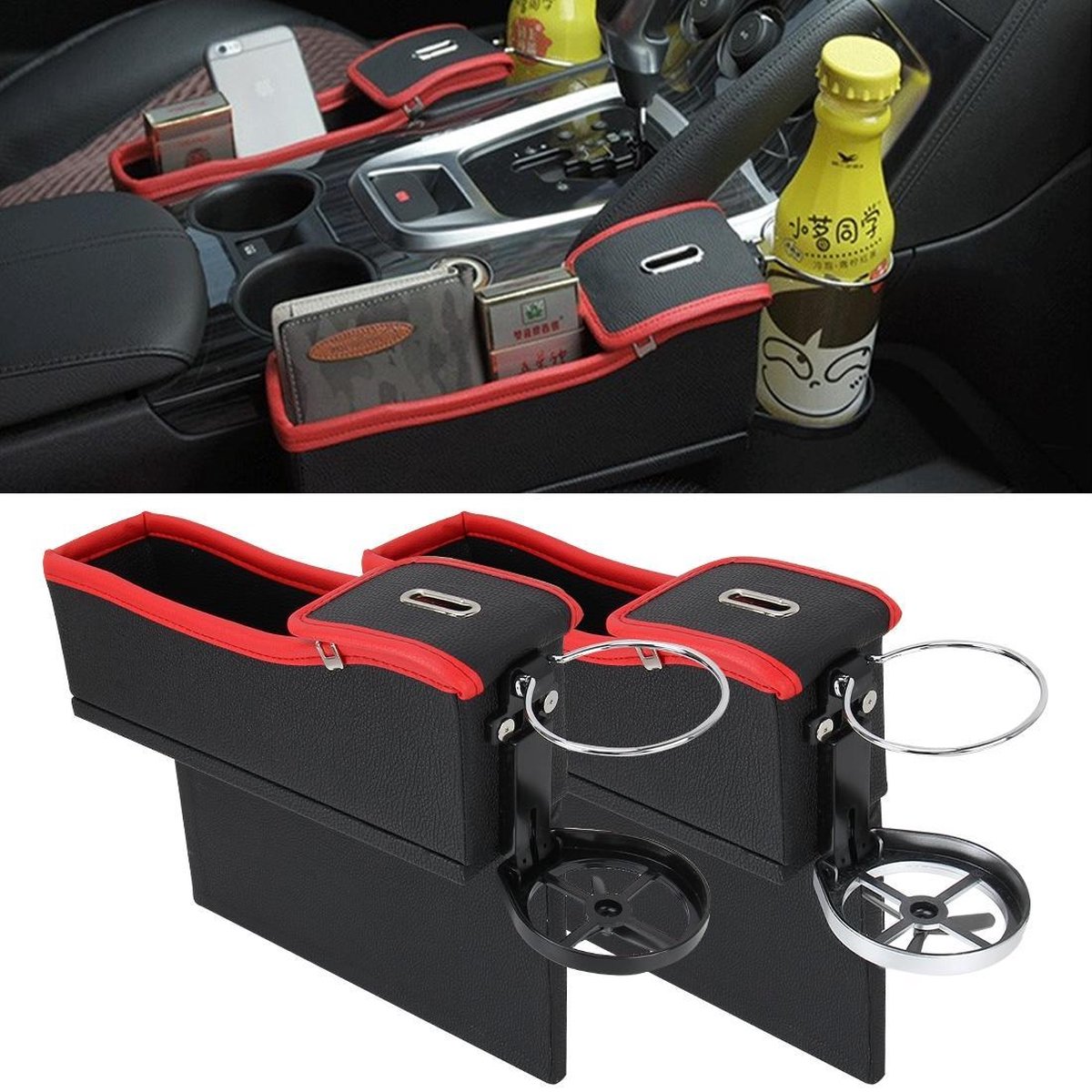 Opbergdozen met deksels, Auto Boot Organizer Opvouwbare