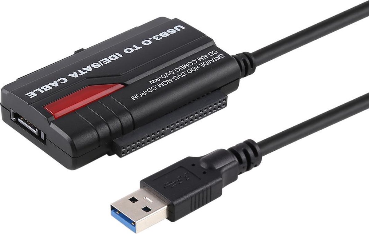 Adaptateur de câble professionnel SATA vers USB 3.0 Connecteur extensible  pour disque dur SSD 2,5 / 3,5 pouces