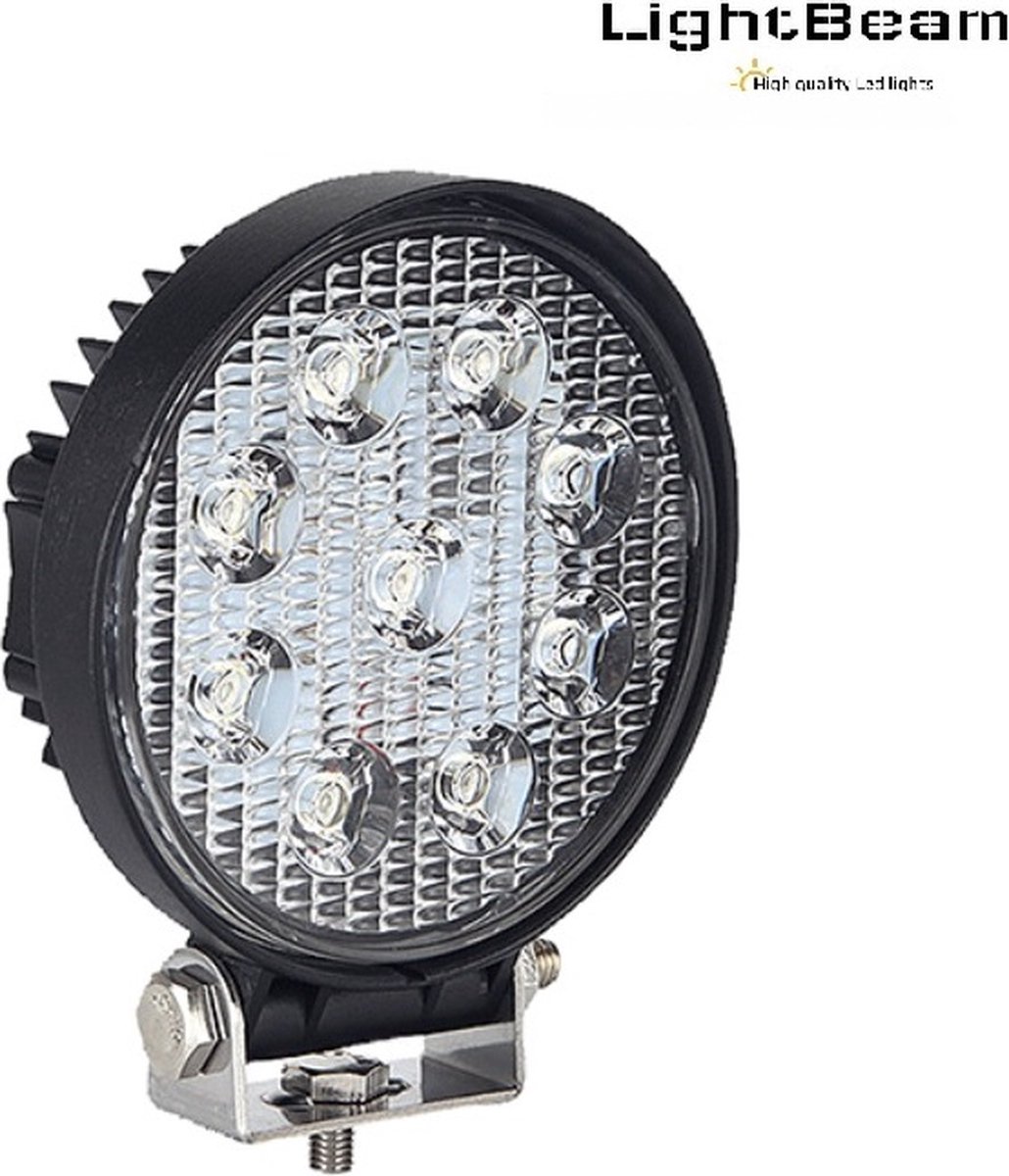Lightbeam ronde 27 watt led breedstraler IP67 waterdicht