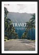 Travel (21x29,7cm) - Wallified - Tekst - Poster  - Wall-Art - Woondecoratie - Kunst - Posters