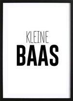 Kleine Baas (50x70cm) - Wallified - Kinderen - Poster - Print - Kinderkamer - Baby - New Born - Peuter - Kleuter - Wall-Art - Woondecoratie - Kunst - Posters