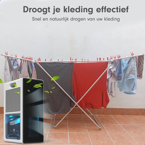 AG240 Luchtontvochtiger - Luchtreiniger - Dehumidifier - Grote watertank 2.5L capaciteit, 800ml/D ontvochtiging, 10-35m2 bereik -energiezuinig, verlichting 7 kleuren - Voor huis, kamer, badkamer & kelder
