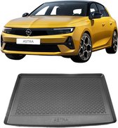 Kofferbakmat - kofferbakschaal op maat voor Opel Astra L Hybride / E hatchback vanaf 2021 hybride - hoogwaardig kunststof - waterbestendig - Kofferbak mat - gemakkelijk te reinigen en afspoelbaar
