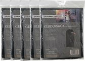 Haushaltshelden Kledinghoes beschermhoes met rits - 10x - zwart - polyester - 61 x 135 cm