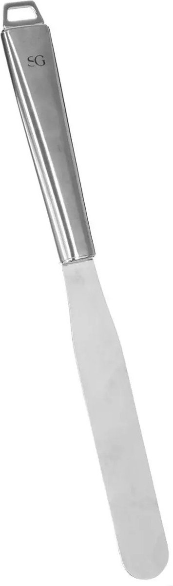 5Five Keukengerei bakspatel/bakspaan - zilver rvs - 29 x 2.5 cm