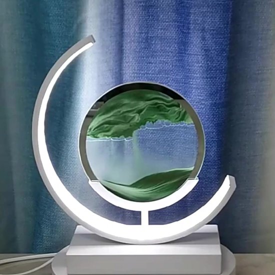 Je Huis Digitale klok met lamp - 3D LED wekker voor woonkamer - 30cm