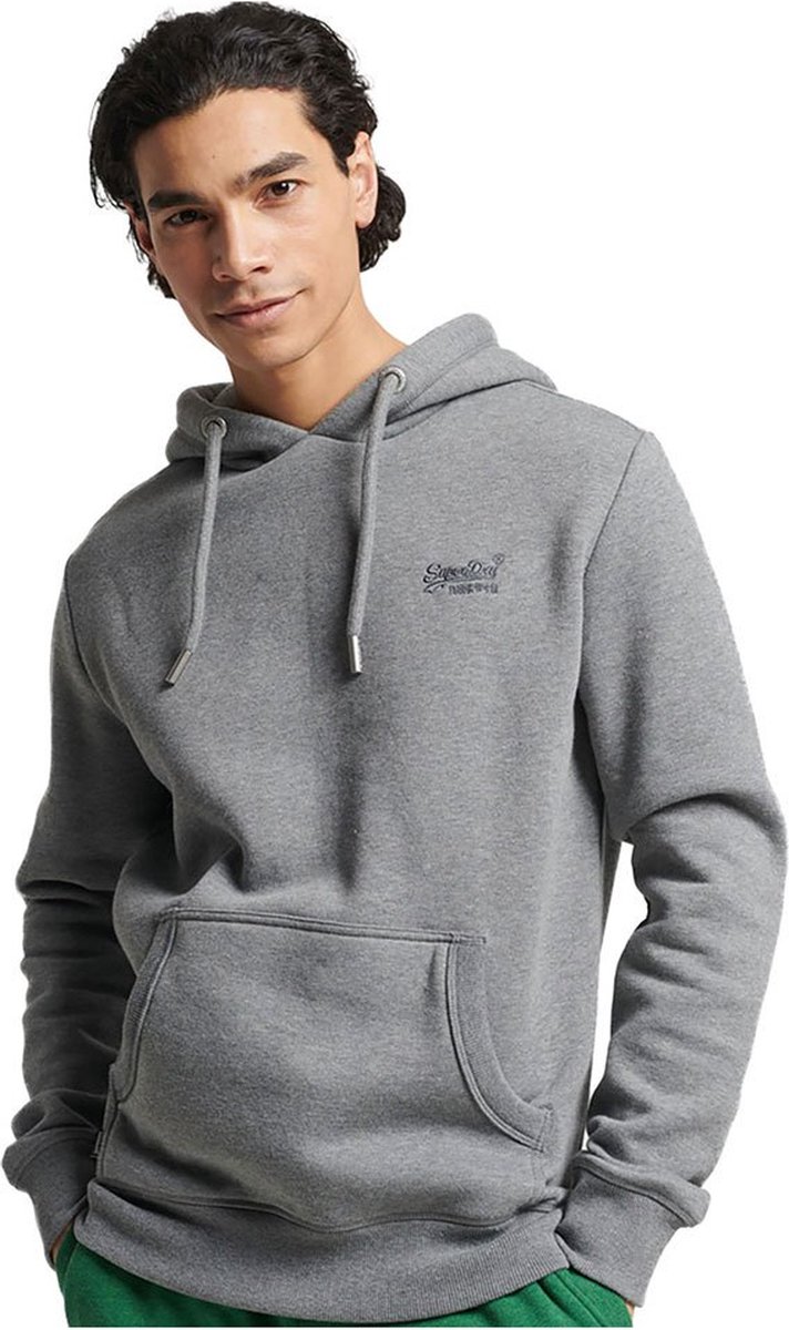 Superdry Vintage Logo Emb Capuchon S Man Rich Charcoal Marl