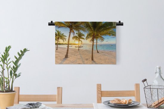 Tapisserie - Plage - Mer - Mexique - Coucher de soleil - 60x40 cm - Tapisserie