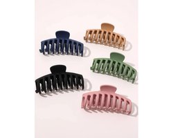 Haarklemmen - sterke klemmen - 5 kleuren - haaraccesoires - haarklem - haar artikelen - klem voor haren - grote klem