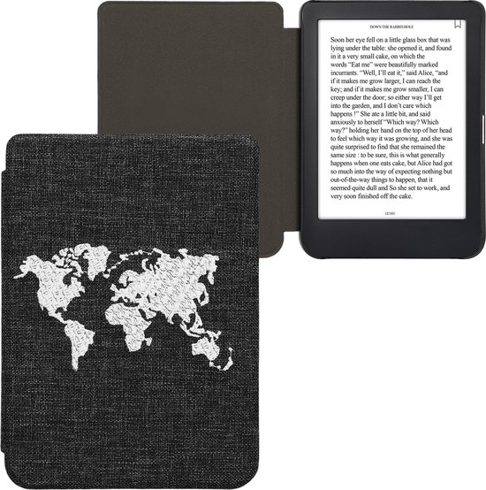 kwmobile Cover compatibel met Kobo Clara 2E Vilten ereader hoes Beschermende...