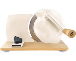 I-Ron Jupiter broodsnijmachine manueel met houten afwerking creme
