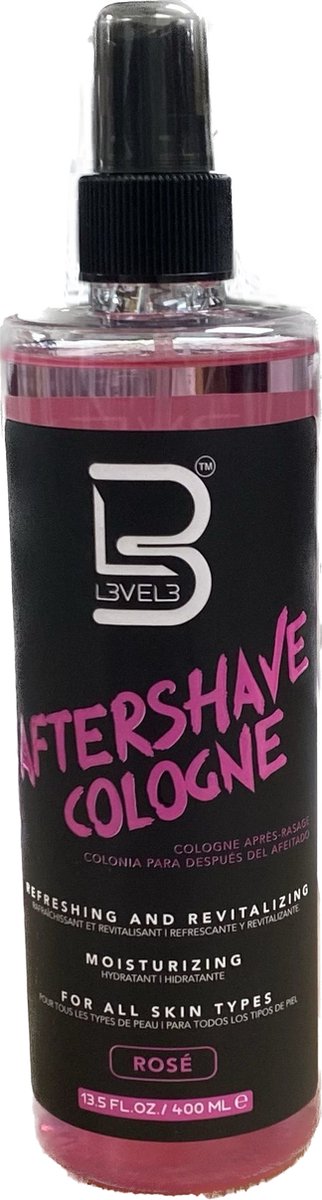 LEVEL3 AFTER SHAVE COLOGNE 400ML ROSE