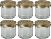 6x Weckpotten/inmaakpotten met schroefdeksel 500 ml - Inmaakpotten - Weckpotten - D 10,0 cm