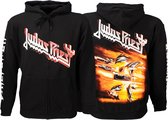 Judas Priest Firepower Zipper Hoodie Sweater Vest Zwart/Oranje - Officiële Merchandise