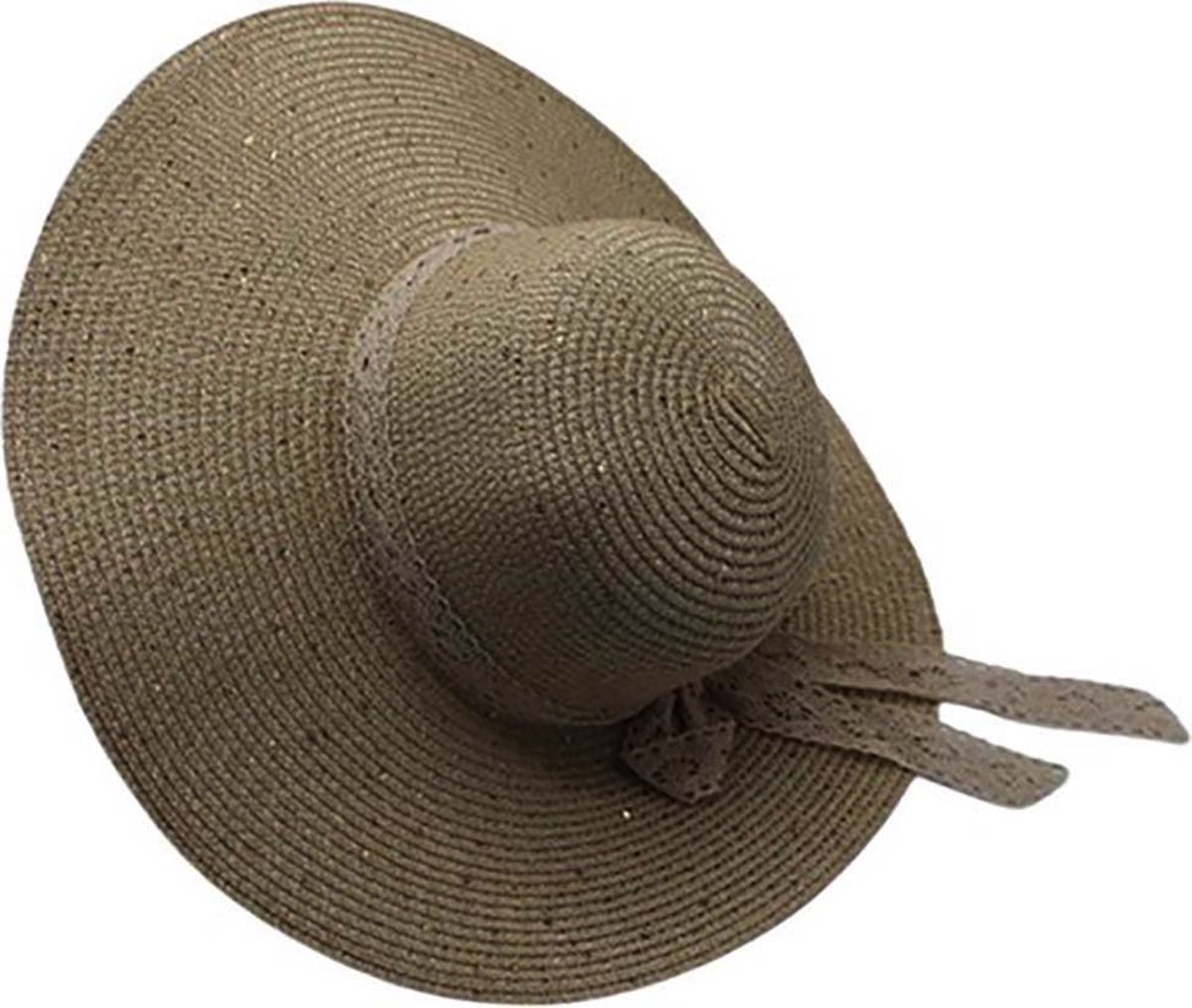Strandhoed Zonnehoed Effen Beige. Maat: M