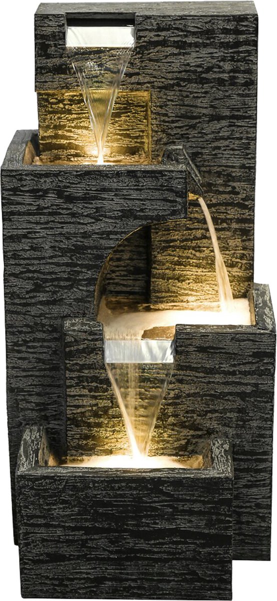 Waterornament Praag - Polystone - Complete Set met LED - 82cm