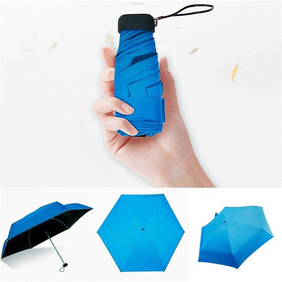 auditorium verlangen scheren Lichtgewicht Paraplu | Mini Paraplu | Handtas Paraplu | Lichtblauw | bol.com