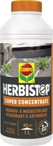 Herbistop Super Pad & Terras - geconcentreerde onkruid- en mosbestrijder - snelle werking - fles 1L (80 m²)