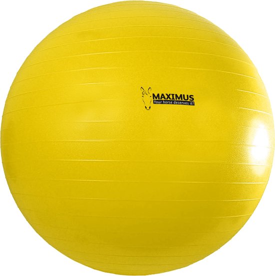 Hofman Maximus Power Play Ball – 75 cm - Speelgoed voor Paarden – Geel - Holland Animal Care