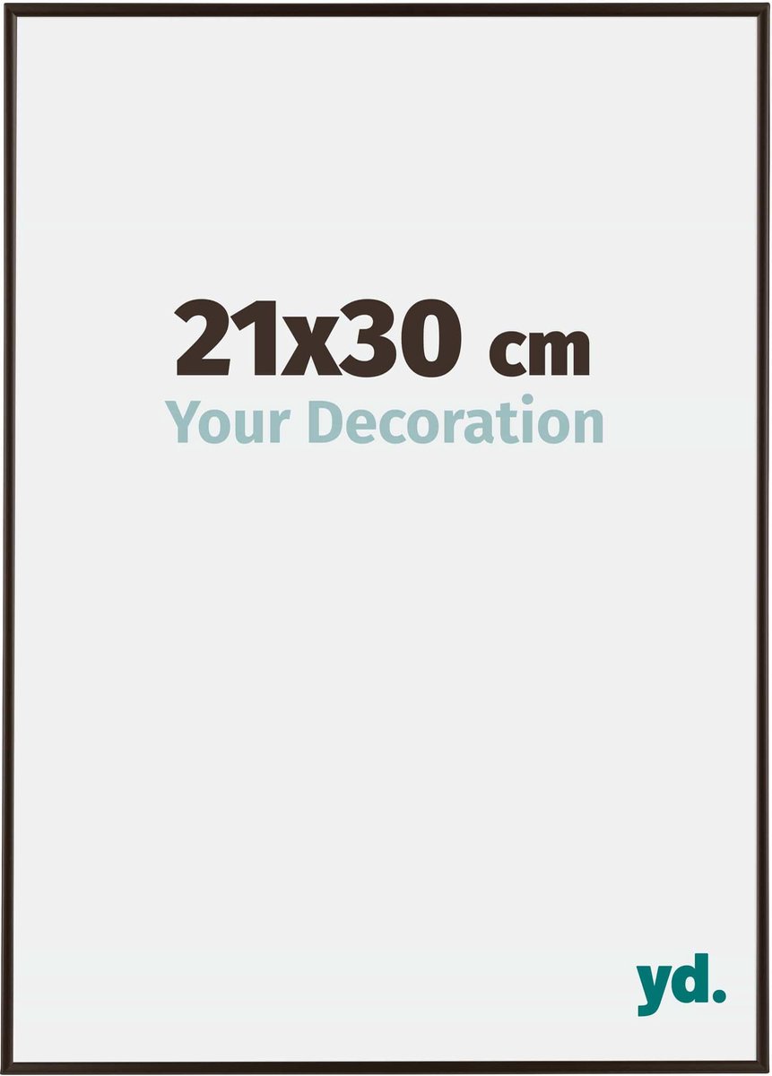 yd. Your Decoration - Fotolijst 21x30 cm - Kunststof - Antraciet - Evry