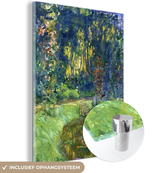 MuchoWow® Peinture sur verre 90x120 cm - Peinture sur verre acrylique - L'étang aux nénuphars - Tableau de Claude Monet - Photo sur verre - Peintures