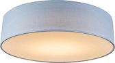 QAZQA drum led - Plafonnier - 1 lumière - H 125 mm - Blauw