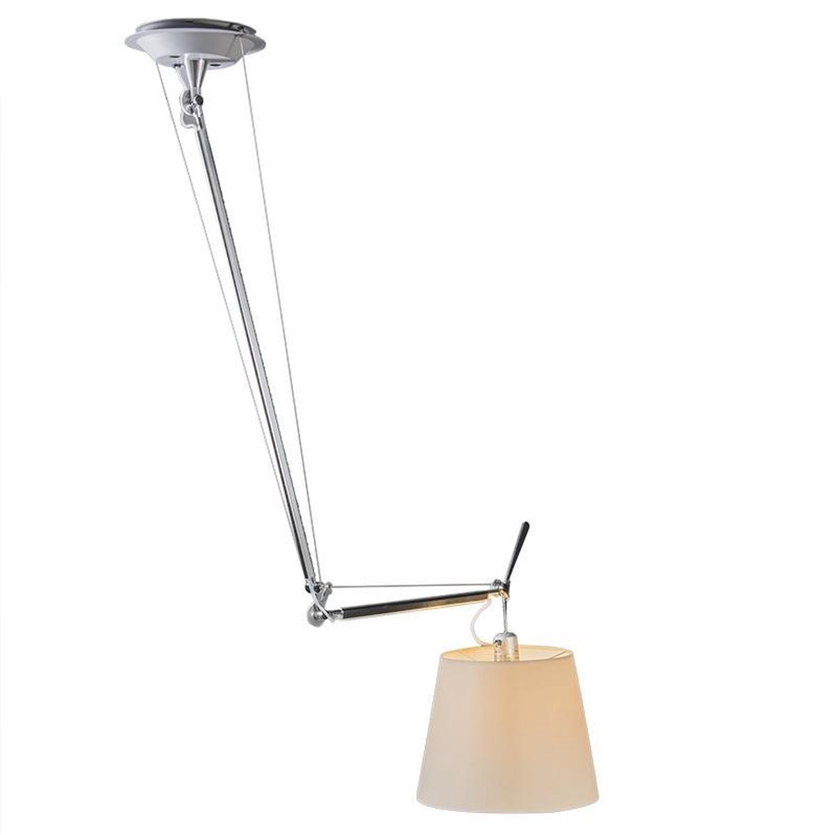 Artemide tolomeo - Verstelbare hanglamp - 1 lichts - 145 mm - Aluminium | bol.com
