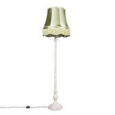QAZQA Classico - Retro Vloerlamp | Staande Lamp met kap - 1 lichts - H 1750 mm - Groen - Woonkamer | Slaapkamer | Keuken