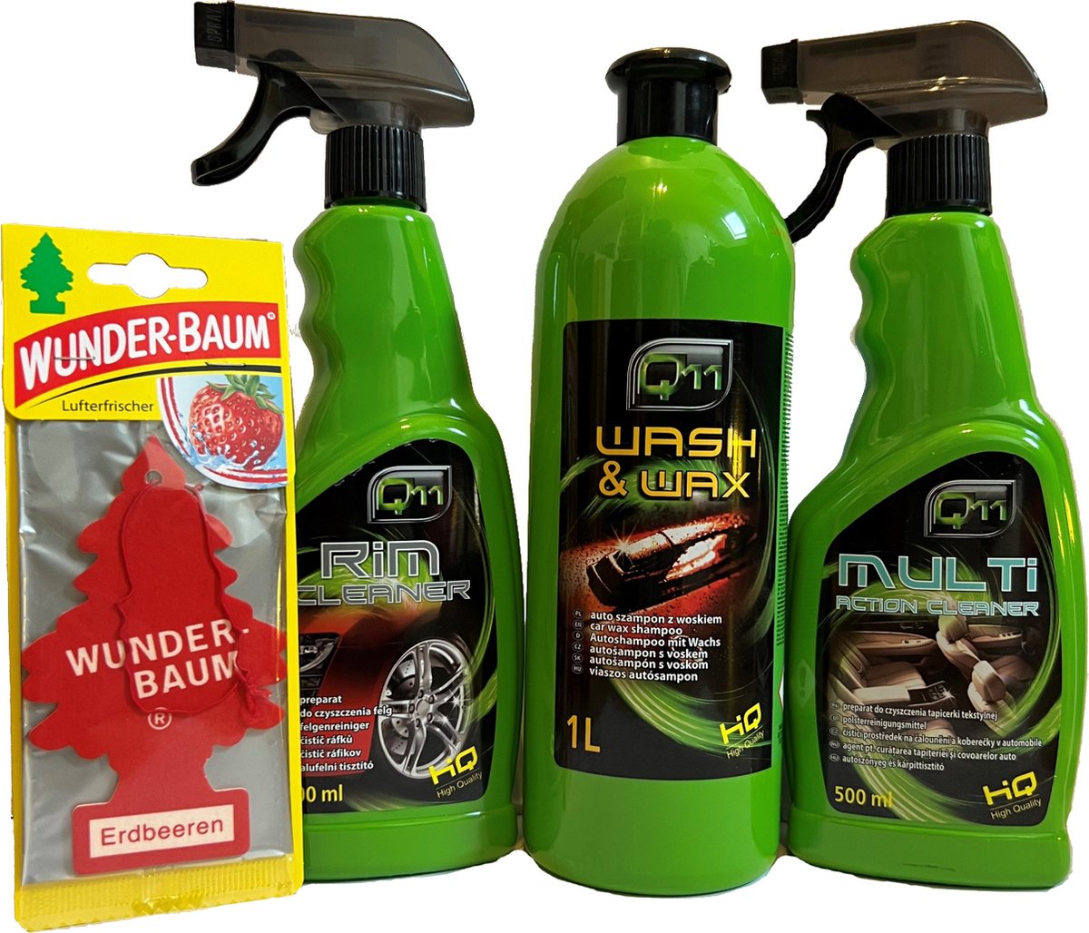 Autowas Pakket - Extra - Aanvullend - Reiniging set - Auto wassen - Exterieur - Interieur - Auto shampoo - Velgen reiniger