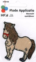 HKM APPLICATIE PONY BEIGE OPSTRIJKBAAR - 5 STUKS 6 X 7 CM.
