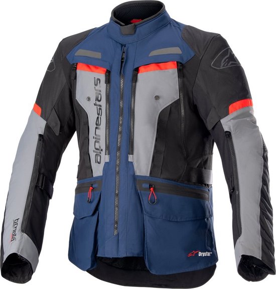 Alpinestars Bogota' Pro Drystar Jacket Dark Blue Black Bright Red S - Maat - Jas