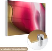 MuchoWow® Glasschilderij 60x40 cm - Schilderij acrylglas - Abstracte achtergrond - Foto op glas - Schilderijen