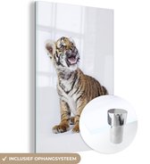 Peinture sur Verre - Tigre - Cub - Animal - 80x120 cm - Peintures Acryliques - Photo sur Glas