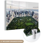 MuchoWow® Glasschilderij 30x20 cm - Schilderij acrylglas - New York - Central Park - Natuur - Foto op glas - Schilderijen