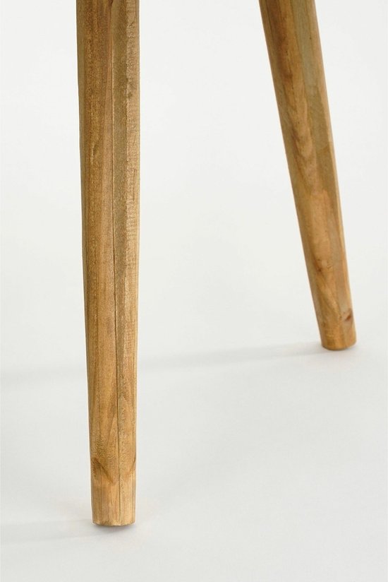 Mica Decorations Table d'Appoint Bold - H35,5 x Ø33 cm - Bois Recyclé - Marron