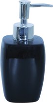 Pompe/distributeur de savon MSV - Montréal - céramique - noir - 7 x 16 cm - 260 ml