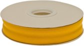 Oker geel / Licht oranje gevouwen biaisband - Biesband - Polykatoen - 20 mm x 4 meter - Biasband