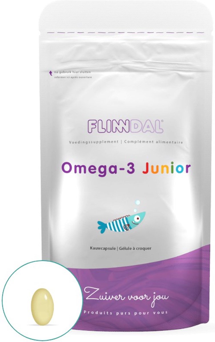 Goedkoopste Flinndal Omega 3 Junior Capsules - Visolie Capsule - Voor kinderen - Tutti Frutti Smaak - 30 Capsules