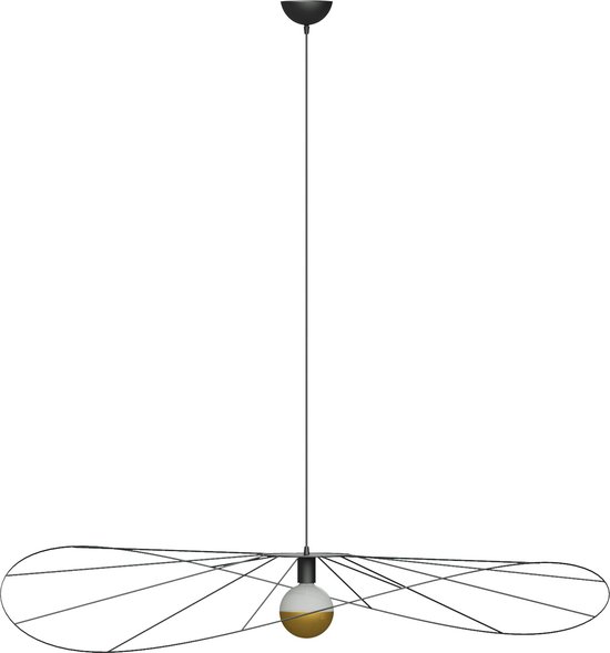 Trend24 Hanglamp Eskola 70 - Hanglampen - Woonkamer Lamp - Hallamp - E27 - Zwart