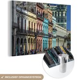 Bâtiments cubains colorés dans la ville de La Havane Plexiglas 120x80 cm - Tirage photo sur verre (décoration murale en plexiglas)