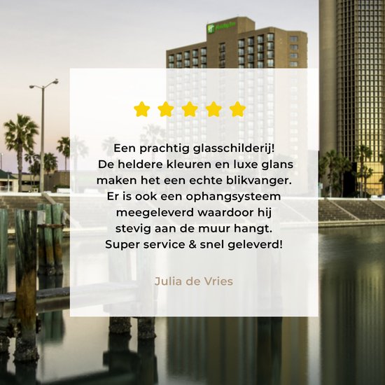 Skyline de Corpus Christi immédiatement après le lever du soleil au Texas, USA Plexiglas 180x120 cm - Tirage photo sur Glas (décoration murale en plexiglas) XXL / Groot format!