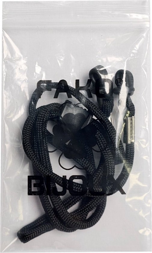 Fako Bijoux® - Brillenkoord - Nylon - Verstelbaar - 70cm - Zwart - Fako Bijoux®