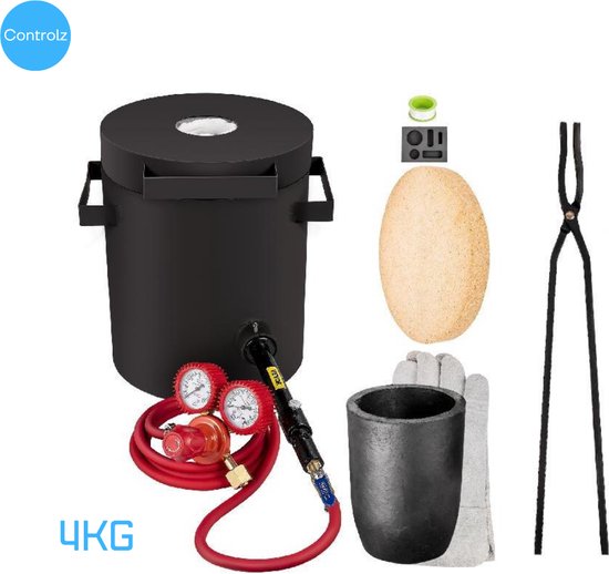 4 kg smeltkroes, komvormig siliciumcarbide-grafiet ovengietkroes smeltgereedschap, oppervlak behandeld met antioxidant, handig brandersmeltgereedschap